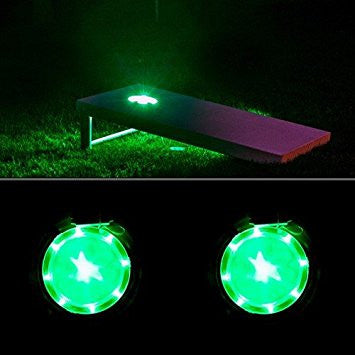 GREEN Cornhole LED Light Kit (pair)