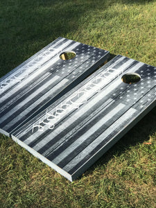 ‘We The People’ Flag Cornhole Set With Bean Bags
