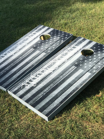 ‘We The People’ Flag Cornhole Set With Bean Bags