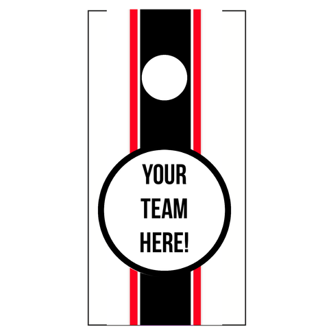 Your Team Striped Cornhole Set