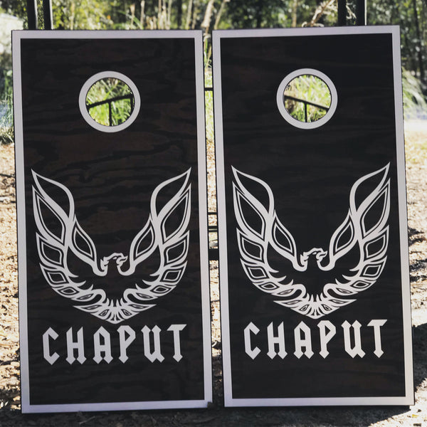 Custom Firebird Cornhole Set With Bean Bags