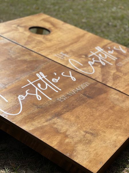 Guestbook Cornhole Set With Bean Bags