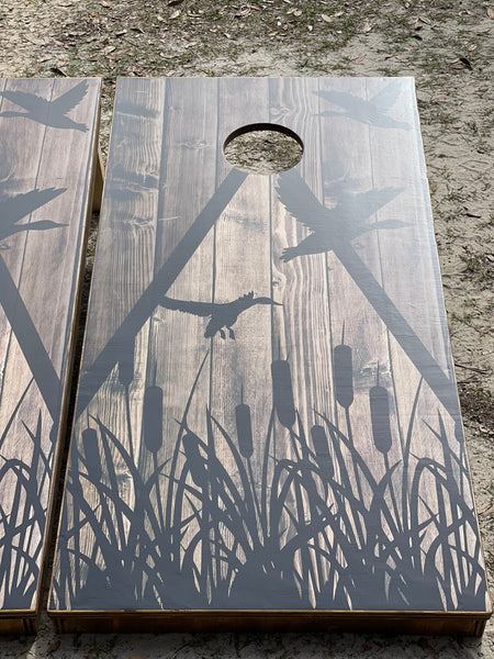 Duck Hunting Cornhole Set With Bean Bags