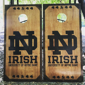 Custom Stenciled BIRCH Cornhole Set With Bean Bags