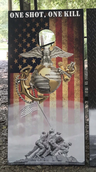 US Marines Cornhole Set With Bean Bags