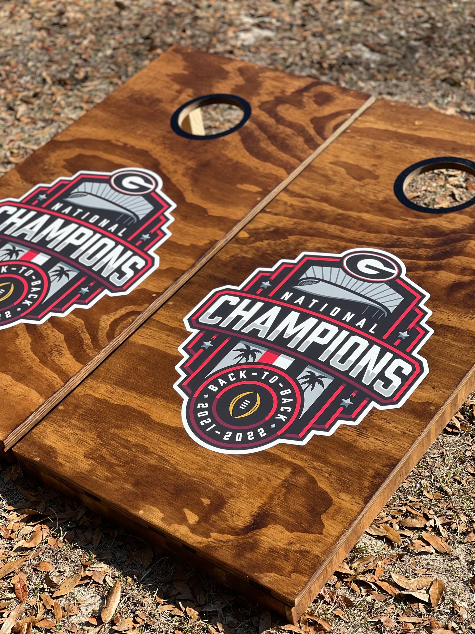 National Champs Cornhole Set With Bean Bags