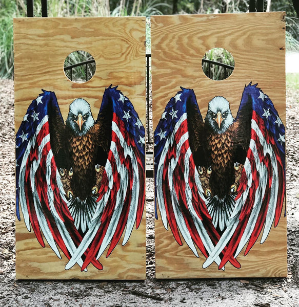USA Eagle Cornhole Set With Bean Bags