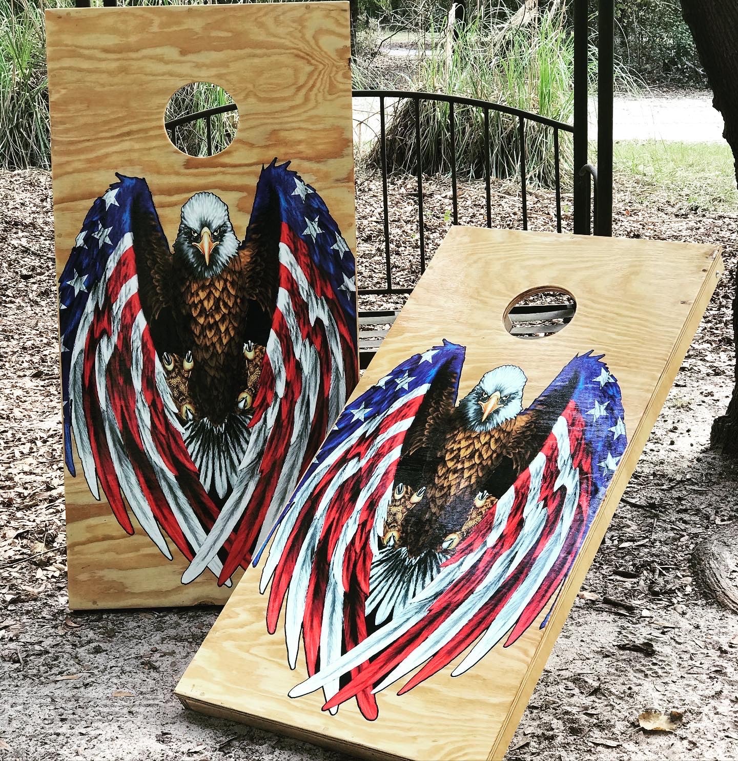 USA Eagle Cornhole Set With Bean Bags