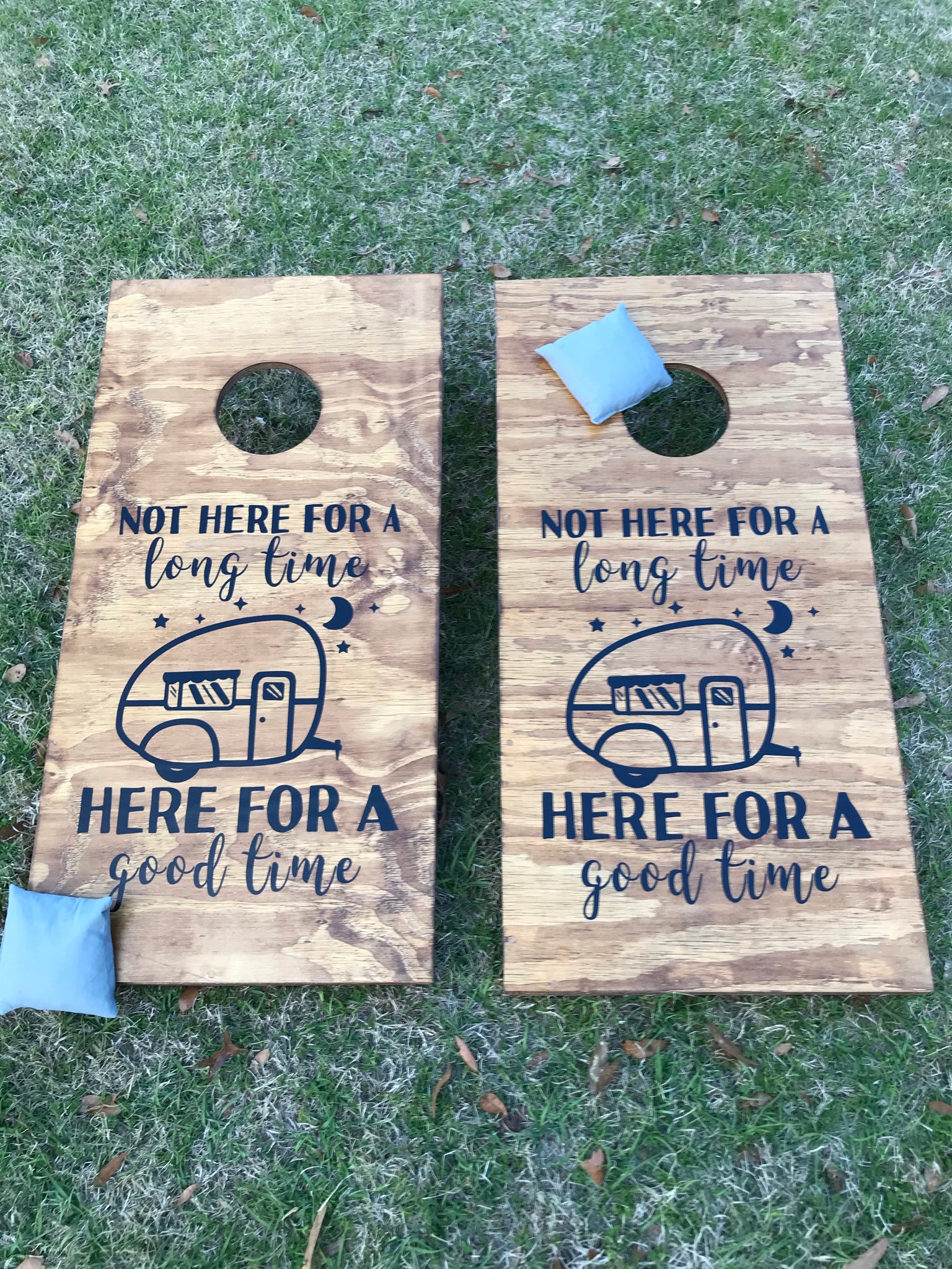 Camping Size Cornhole Set With Bean Bags