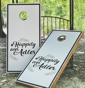 Happily Ever Cornhole Set With Bean Bags